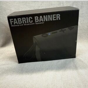 Leed's Fabric Banner Bluetooth Speaker Unisex OS Black Waterproof ZOLL Logo Tech